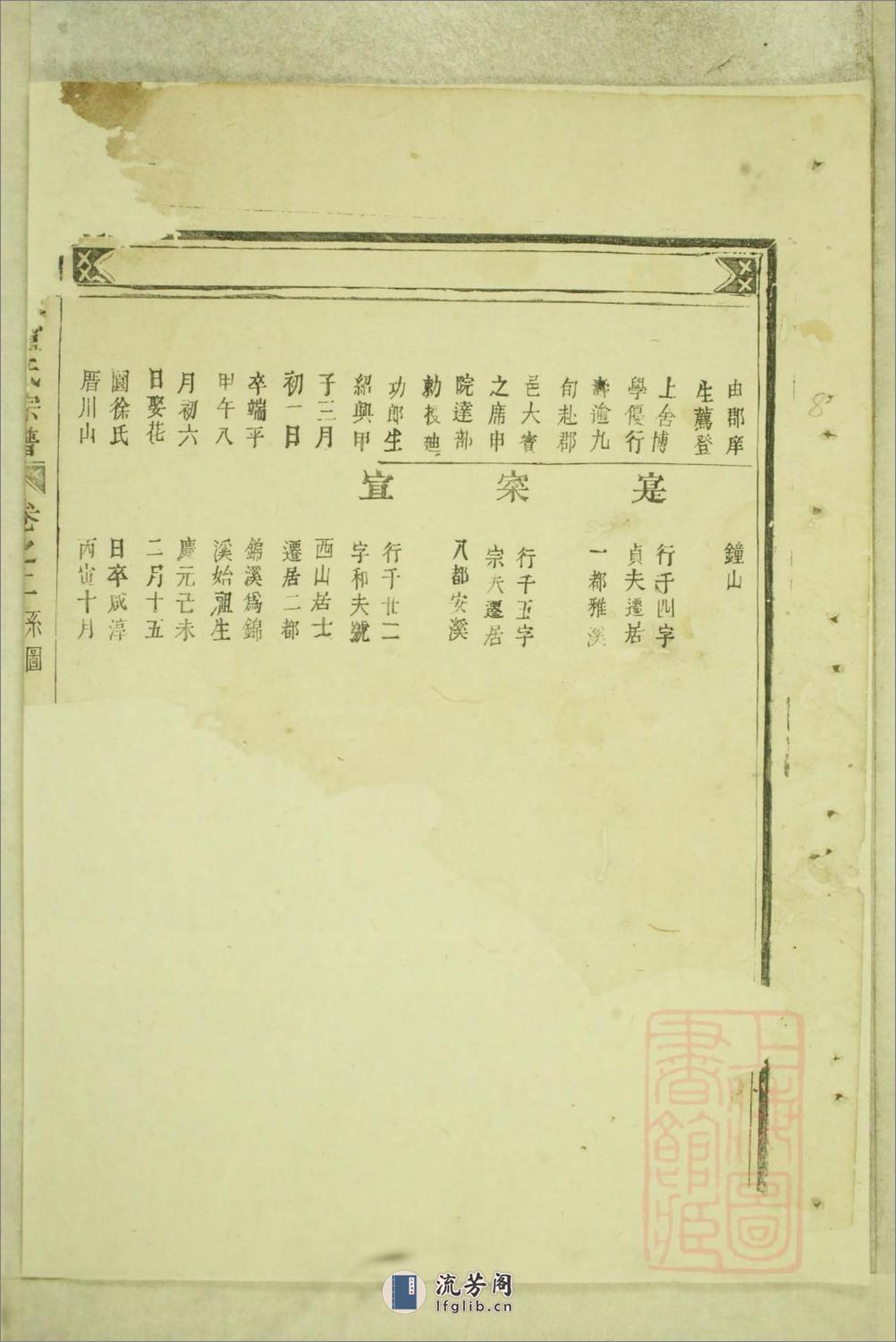 锦溪卢氏重修宗谱：共15卷 - 第16页预览图