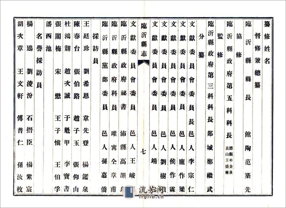 续修临沂县志（民国） - 第8页预览图