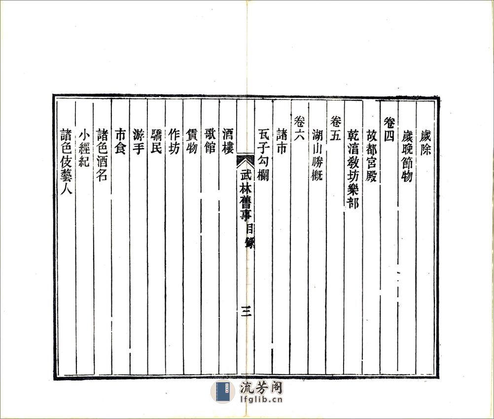 武林旧事（元初光绪刻本） - 第8页预览图