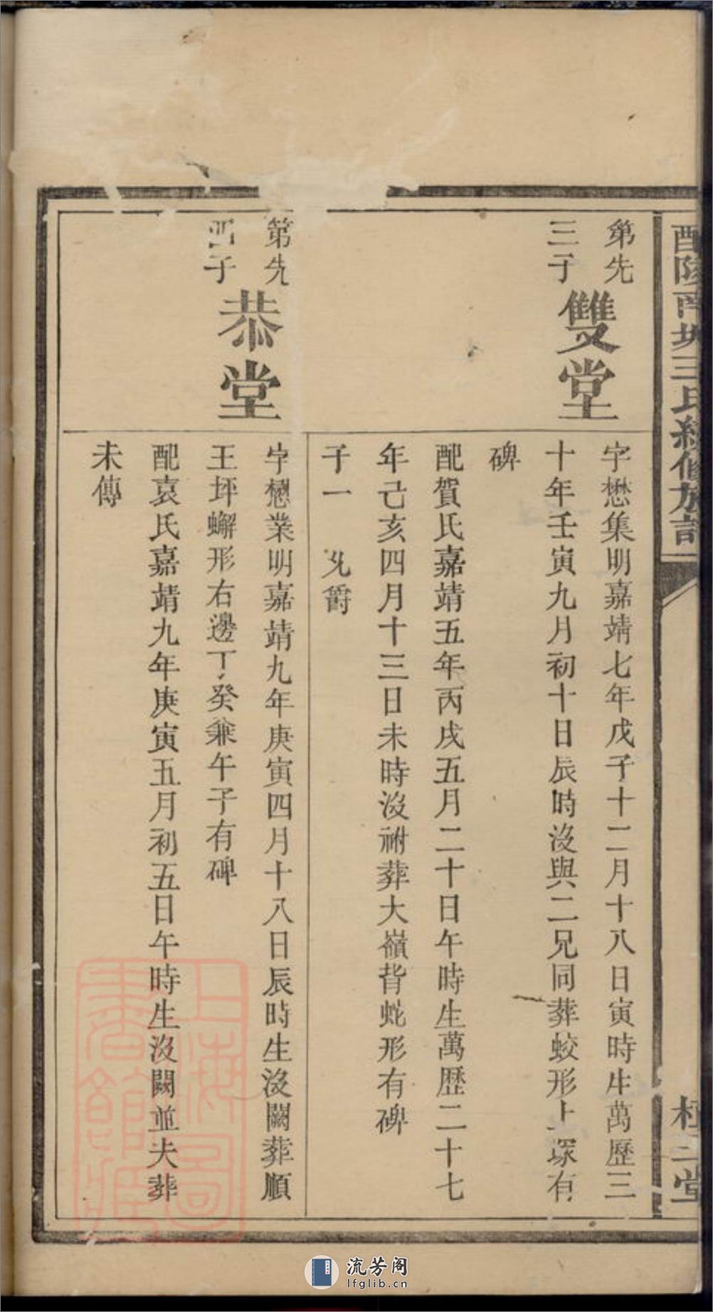 醴陵南城王氏续修族谱：二十一卷，首二卷 - 第19页预览图