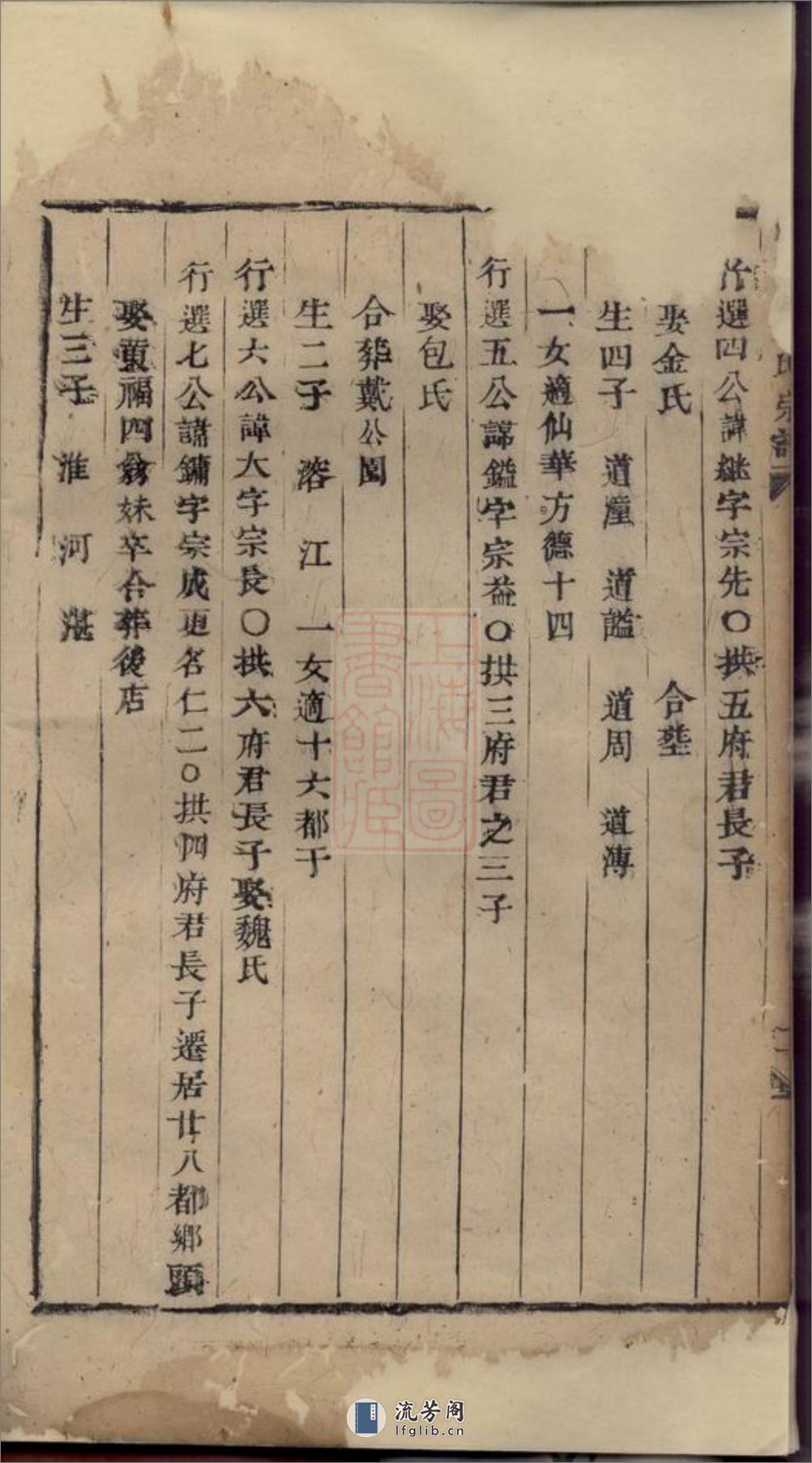 浦阳谯国市南戴氏宗谱：不分卷 - 第5页预览图