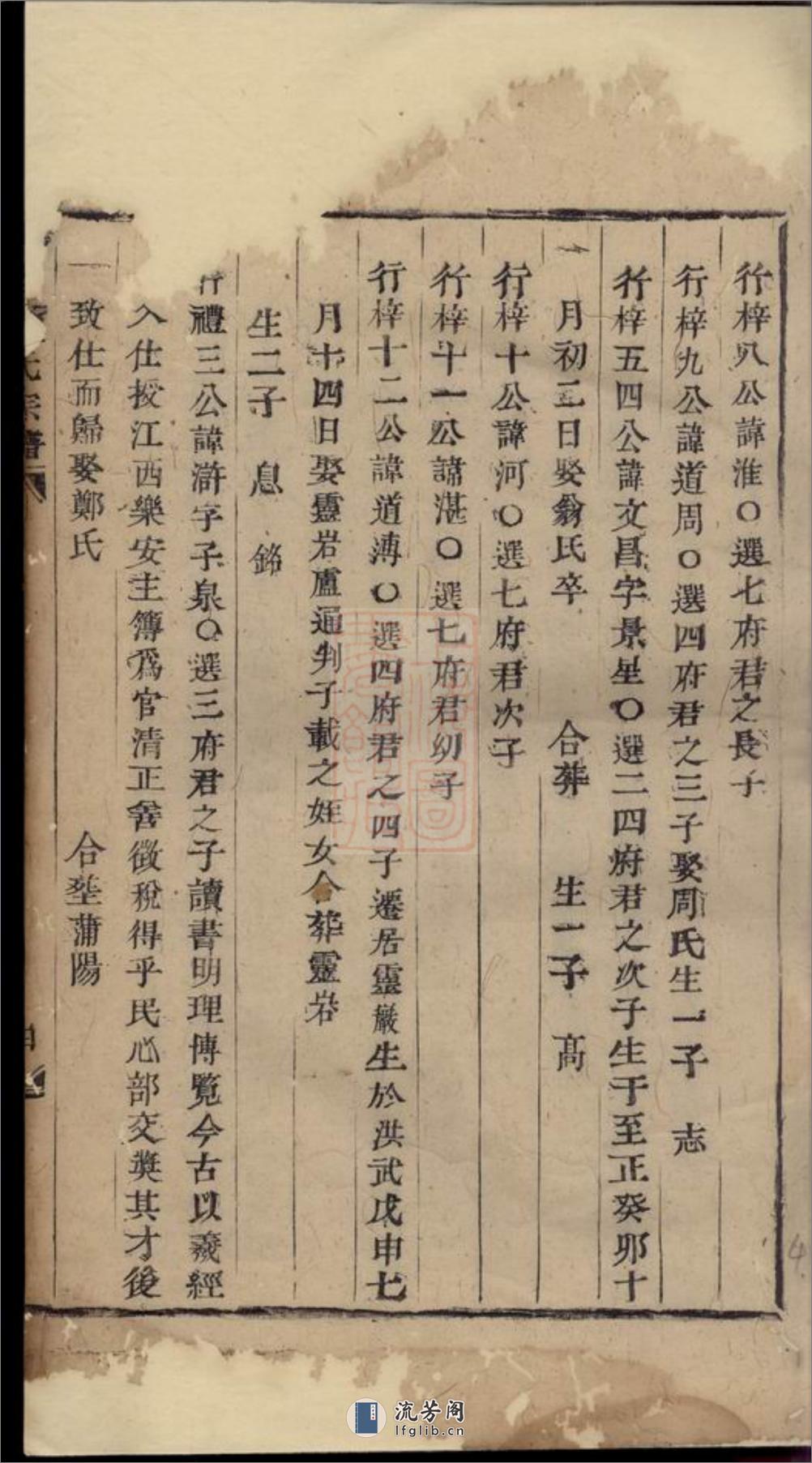 浦阳谯国市南戴氏宗谱：不分卷 - 第8页预览图
