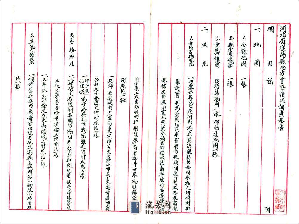 河北省濮阳县地方实际情况调查报告书（民国） - 第2页预览图