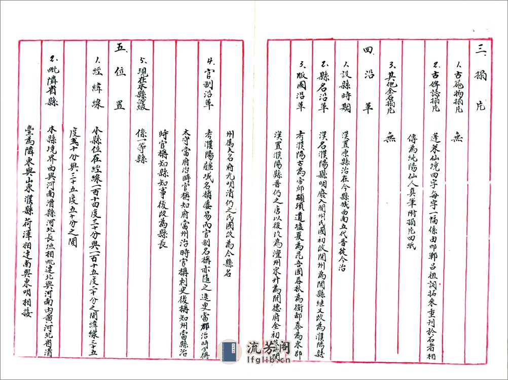 河北省濮阳县地方实际情况调查报告书（民国） - 第3页预览图