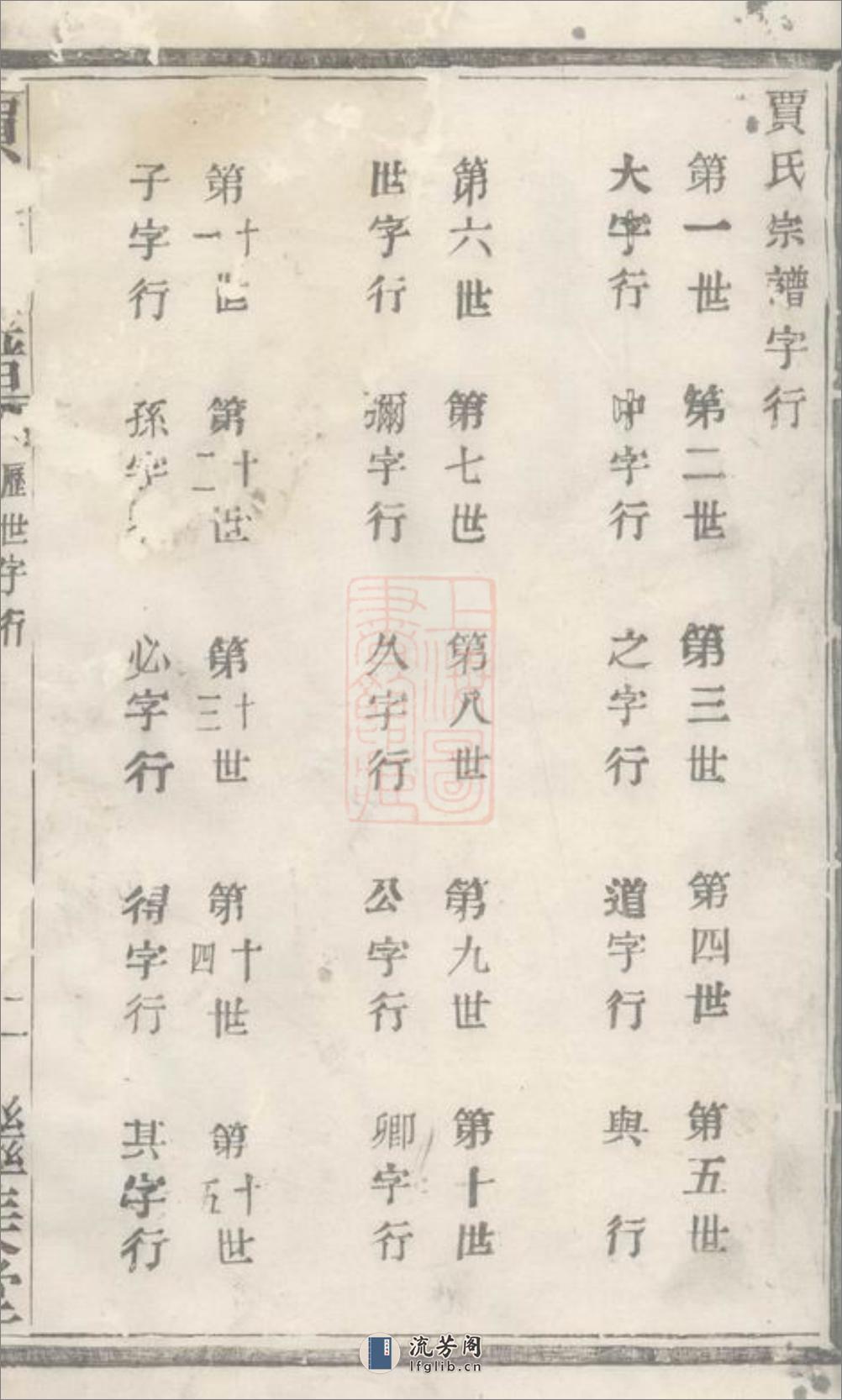 诸暨狮子山贾家坂贾氏宗谱：不分卷 - 第7页预览图
