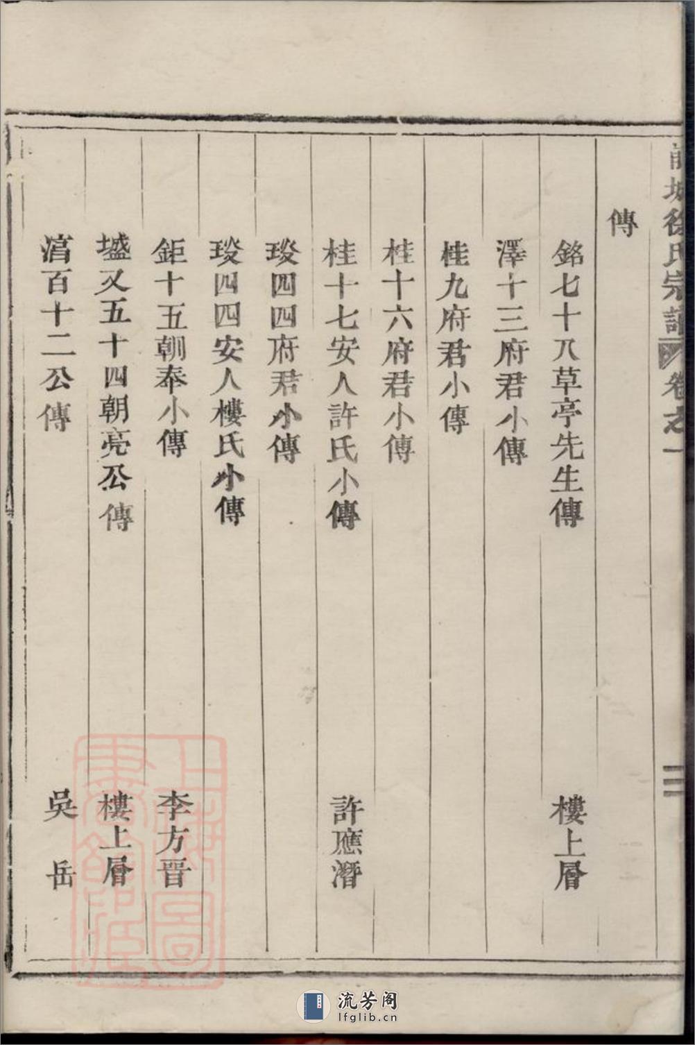 前城徐氏宗谱：十卷：[东阳] - 第11页预览图