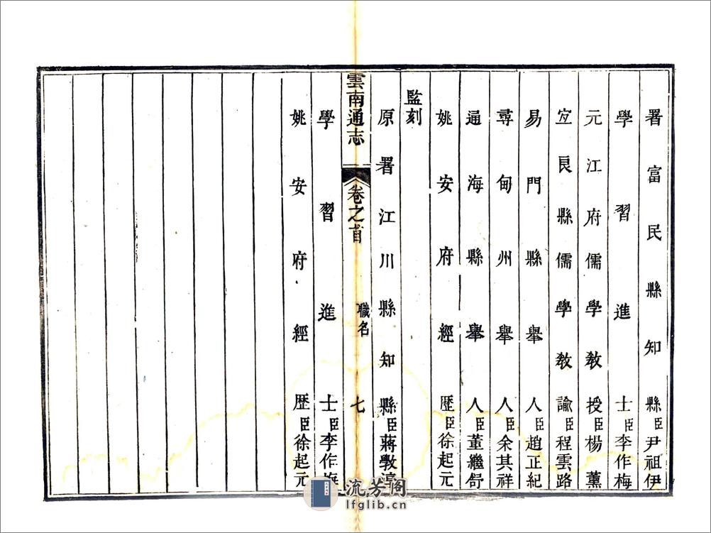 云南通志（乾隆）卷00-15 - 第8页预览图