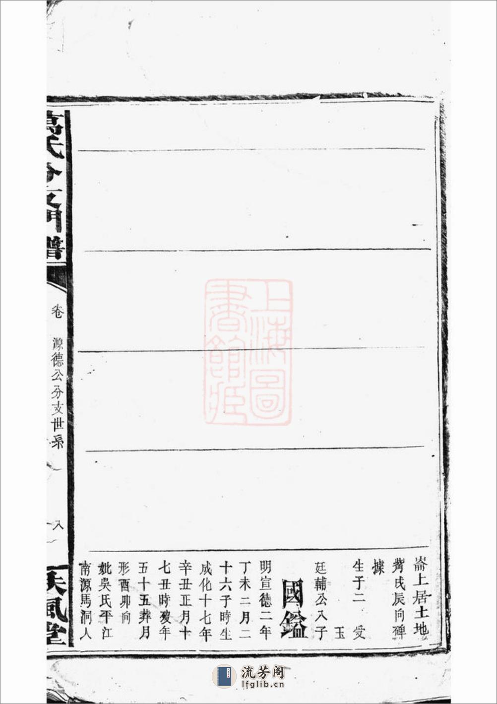 万氏分支门谱：不分卷：[巴陵] - 第14页预览图