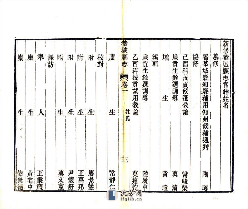 恭城县志（光绪） - 第6页预览图