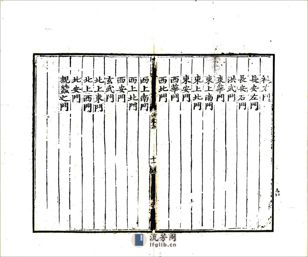 洪武京城图志记（民国） - 第13页预览图