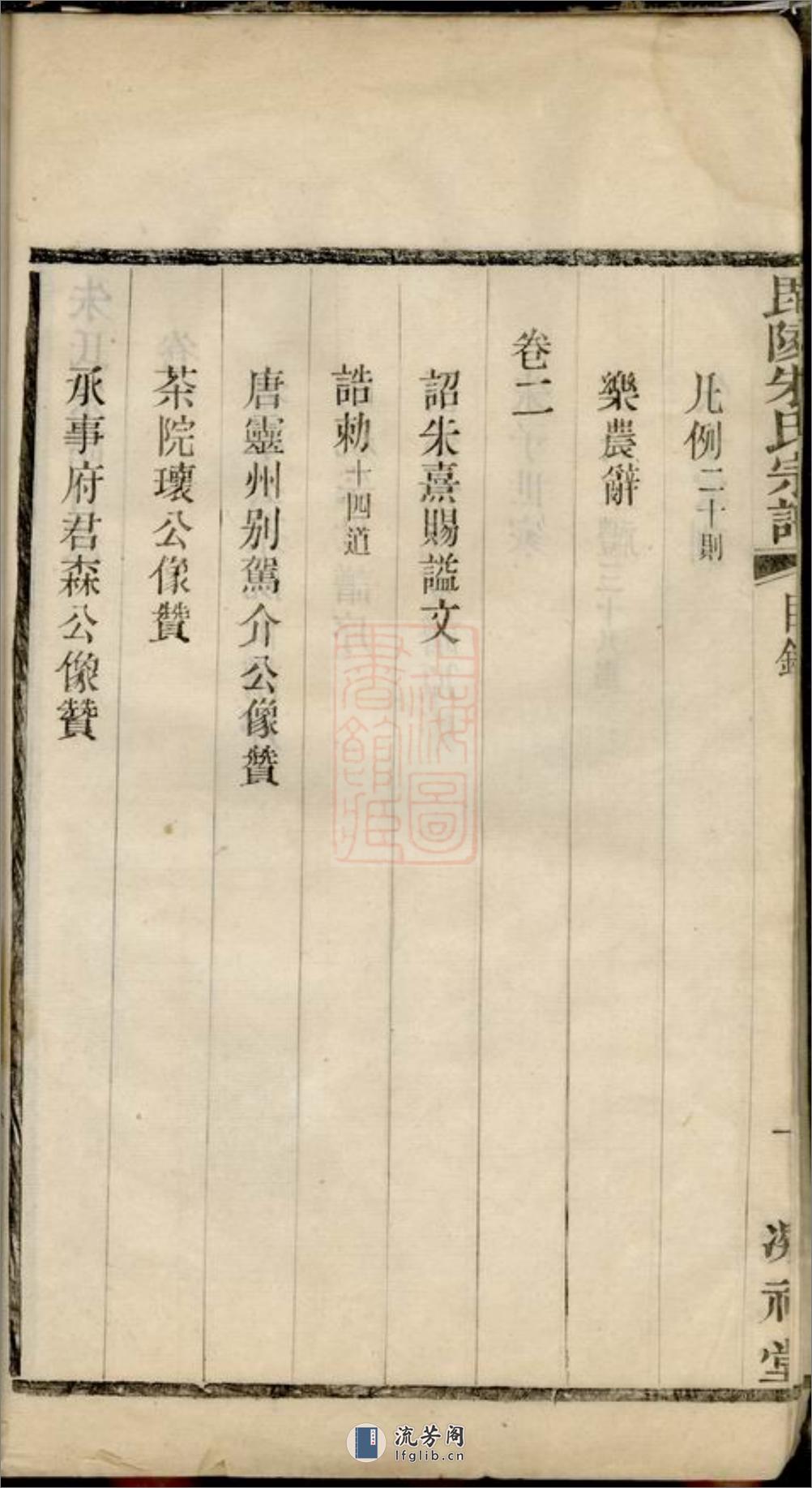 毗陵西郊朱氏重修支谱：六卷 - 第14页预览图