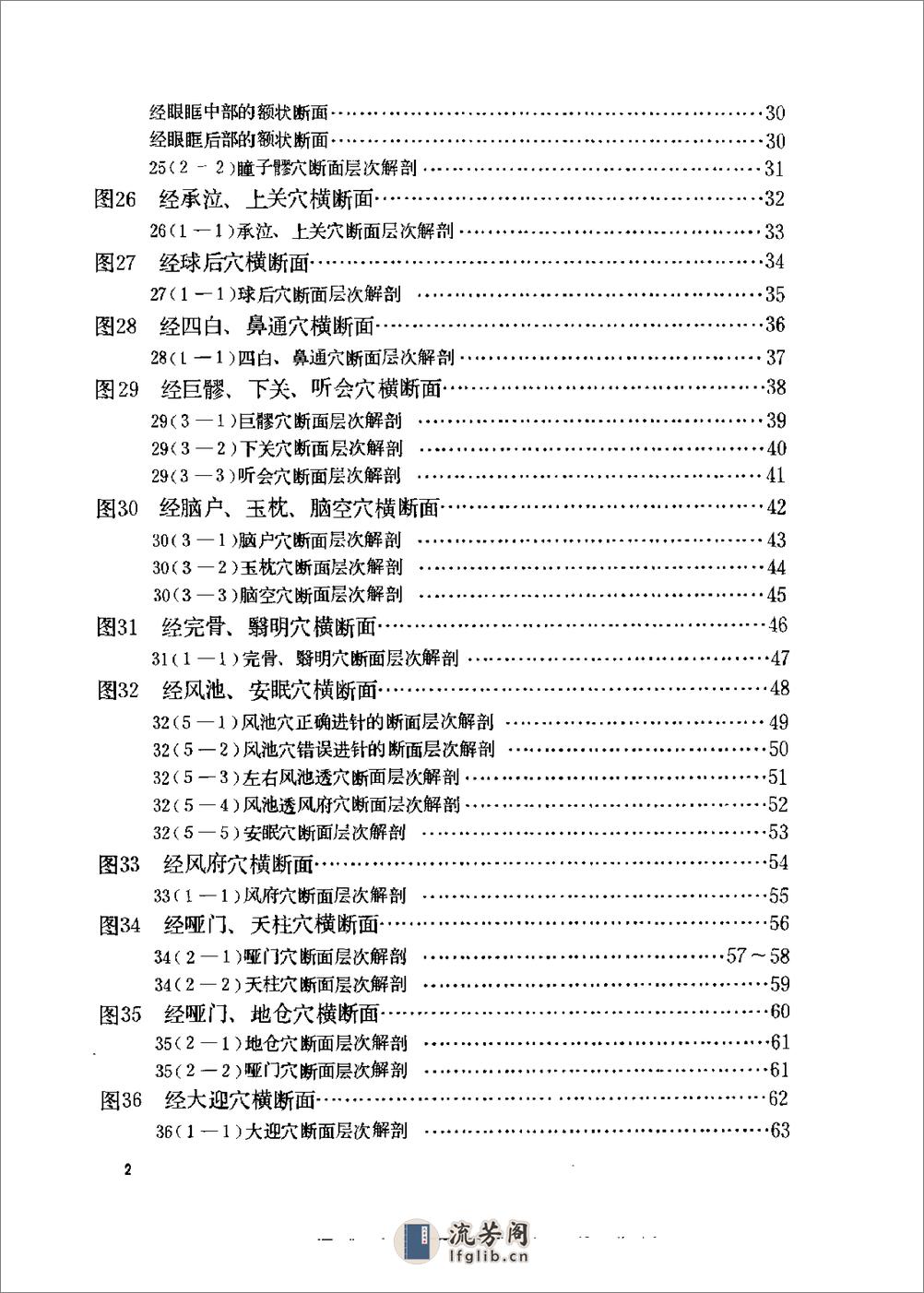 经穴断面解剖图解（头颈、胸部） - 第9页预览图