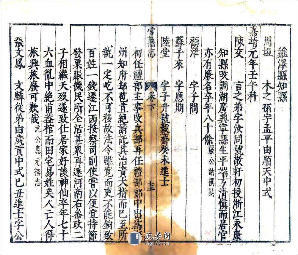 皇明常熟文献志（万历） - 第12页预览图
