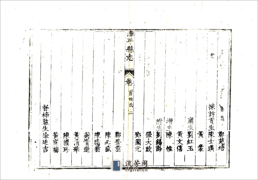 漳平县志（道光） - 第12页预览图