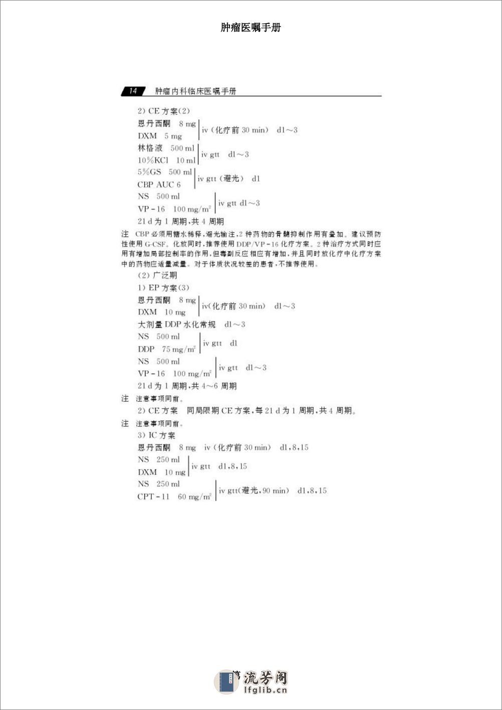 肿瘤医嘱手册 - 第13页预览图