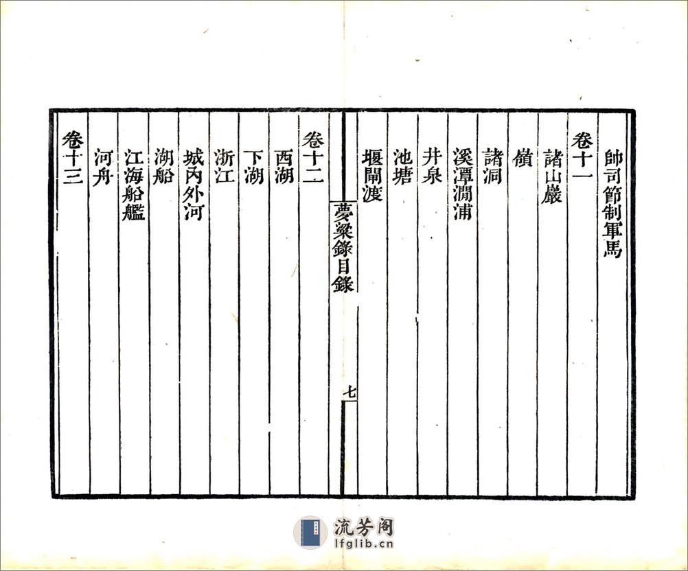 梦粱录（南宋清刻本） - 第10页预览图