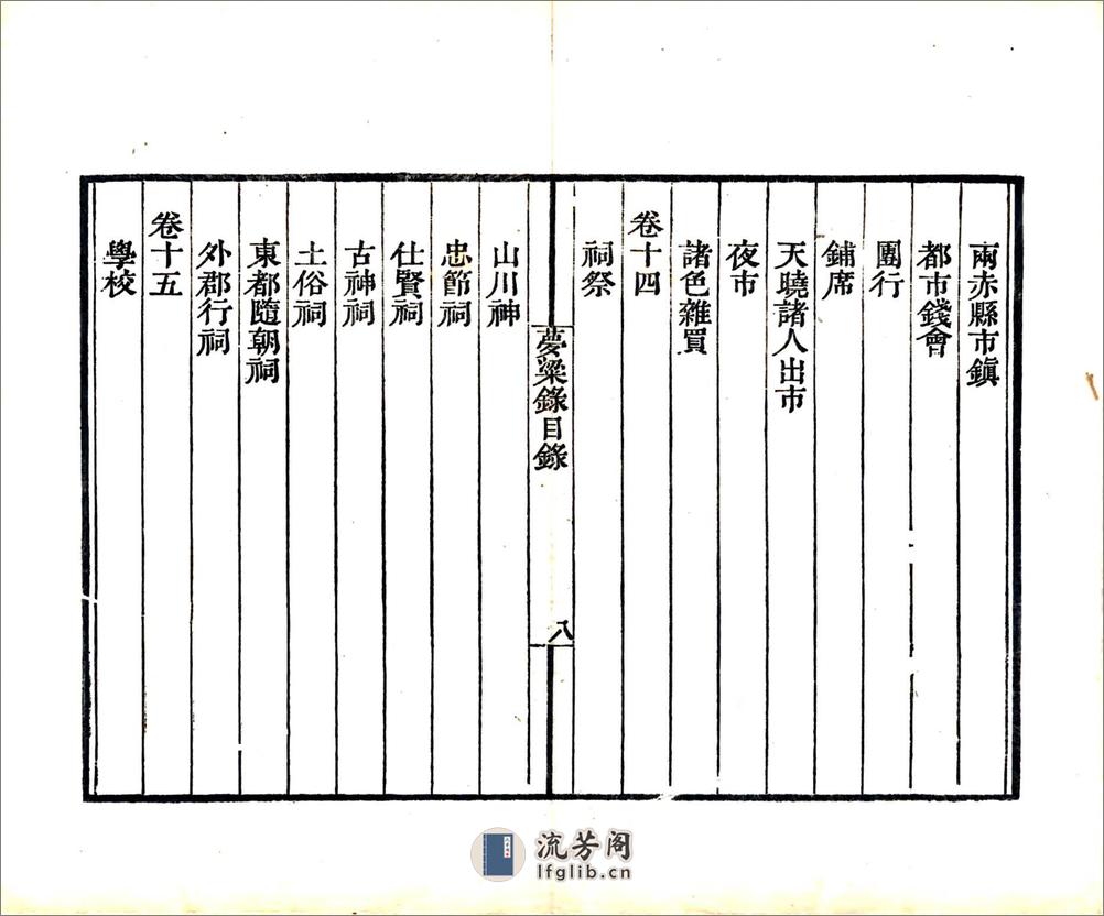 梦粱录（南宋清刻本） - 第11页预览图