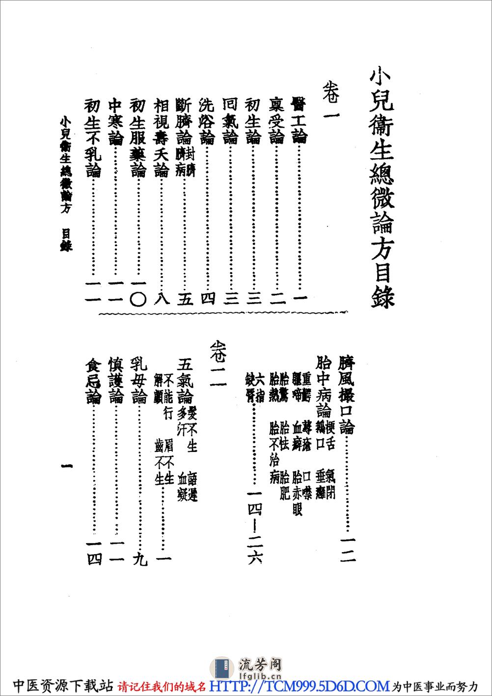 中国医学大成.32.小儿卫生总微论方 - 第15页预览图