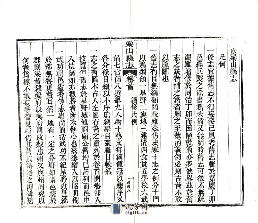 梁山县志（光绪） - 第17页预览图