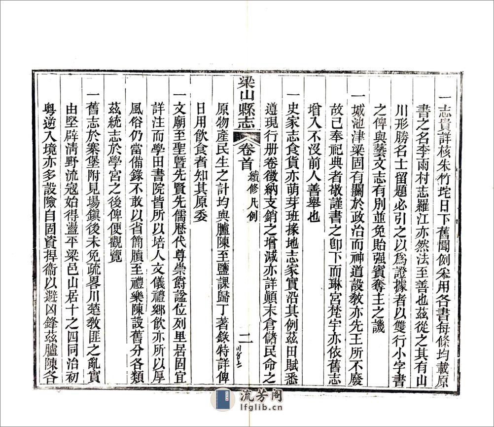 梁山县志（光绪） - 第18页预览图