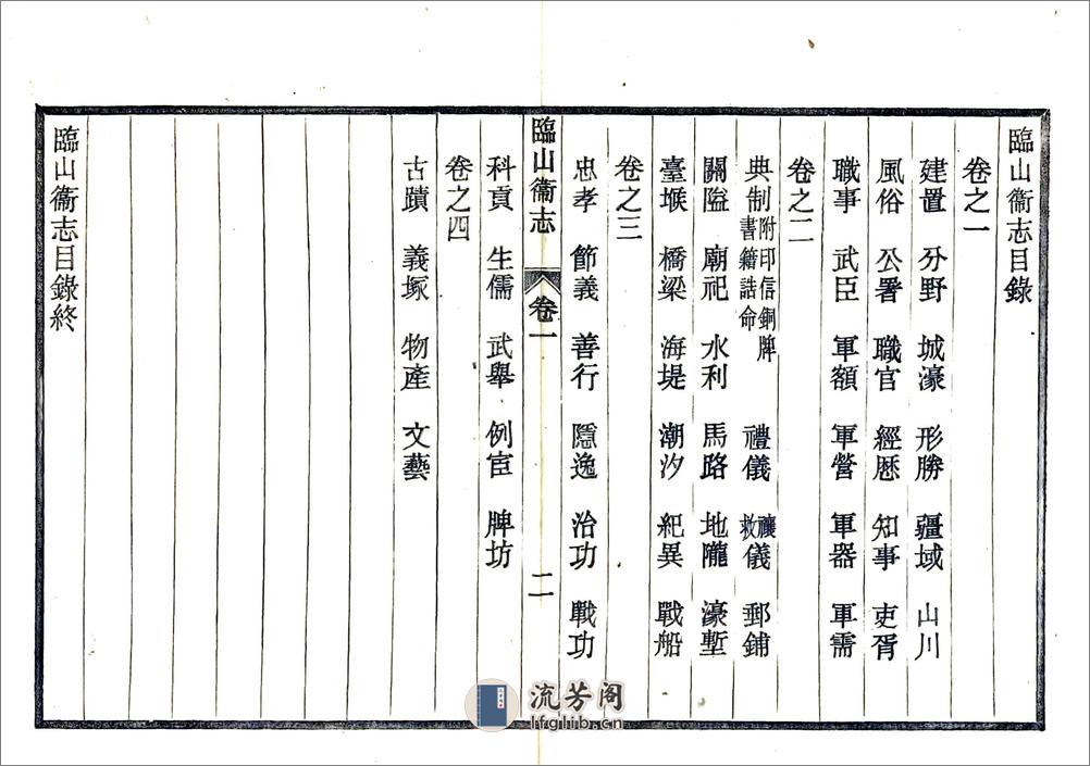 临山卫志（嘉靖） - 第6页预览图