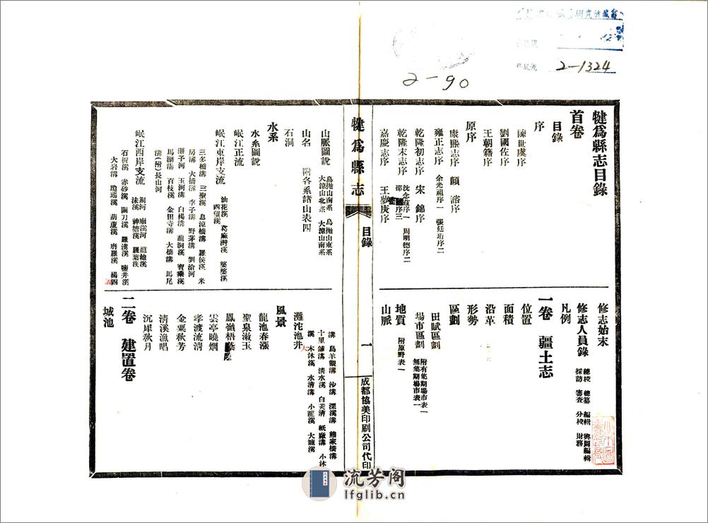 犍为县志（民国） - 第2页预览图