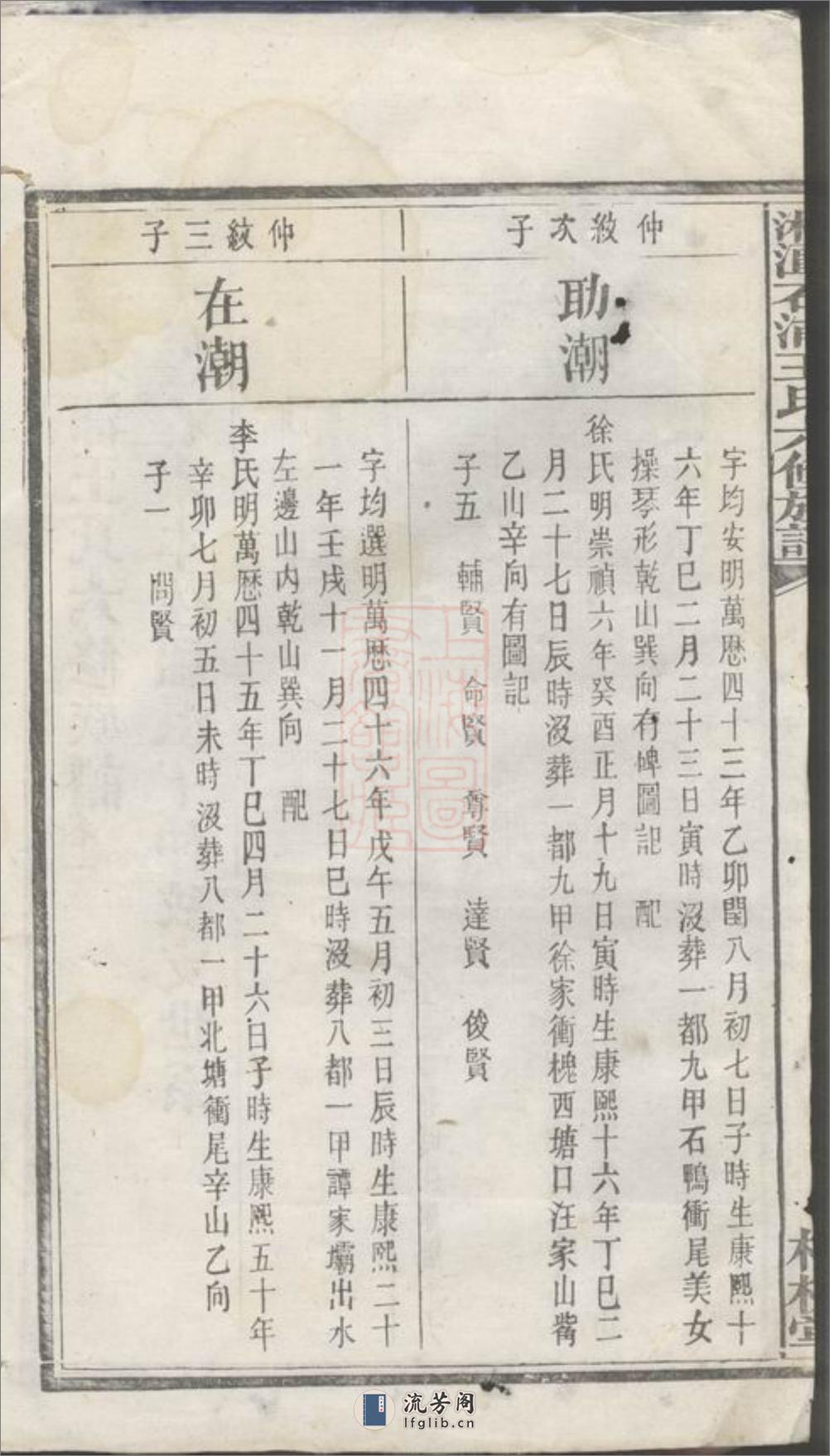 湘潭石浦王氏六修族谱 - 第3页预览图