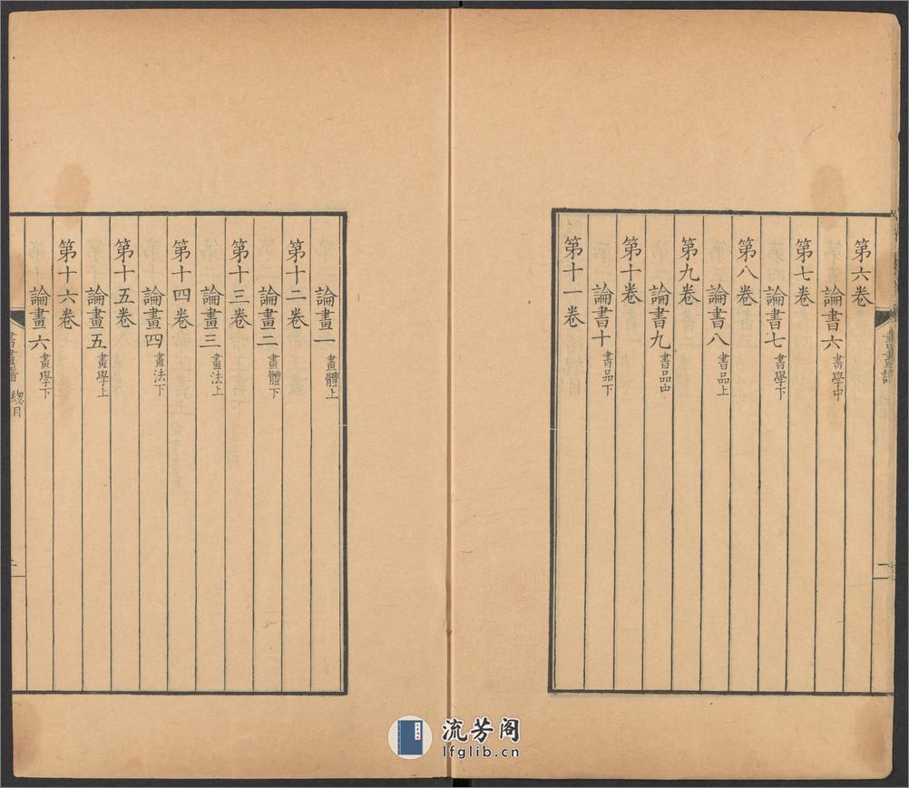 佩文斋书画谱.卷01至25.总100卷.王原祁.孙岳颁等奉旨纂辑.清康熙四十七年内府刻本 - 第12页预览图