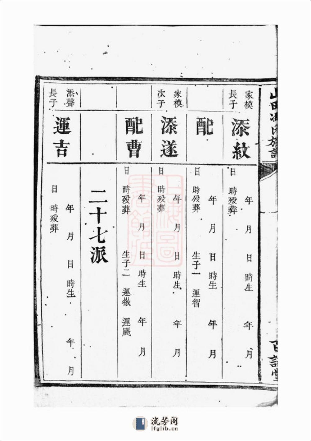 山田冯氏族谱 - 第19页预览图