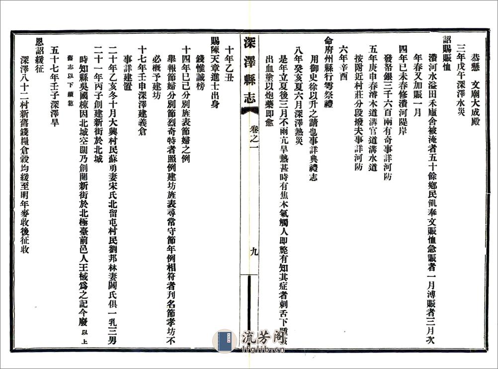 深泽县志（咸丰民国铅印本） - 第16页预览图