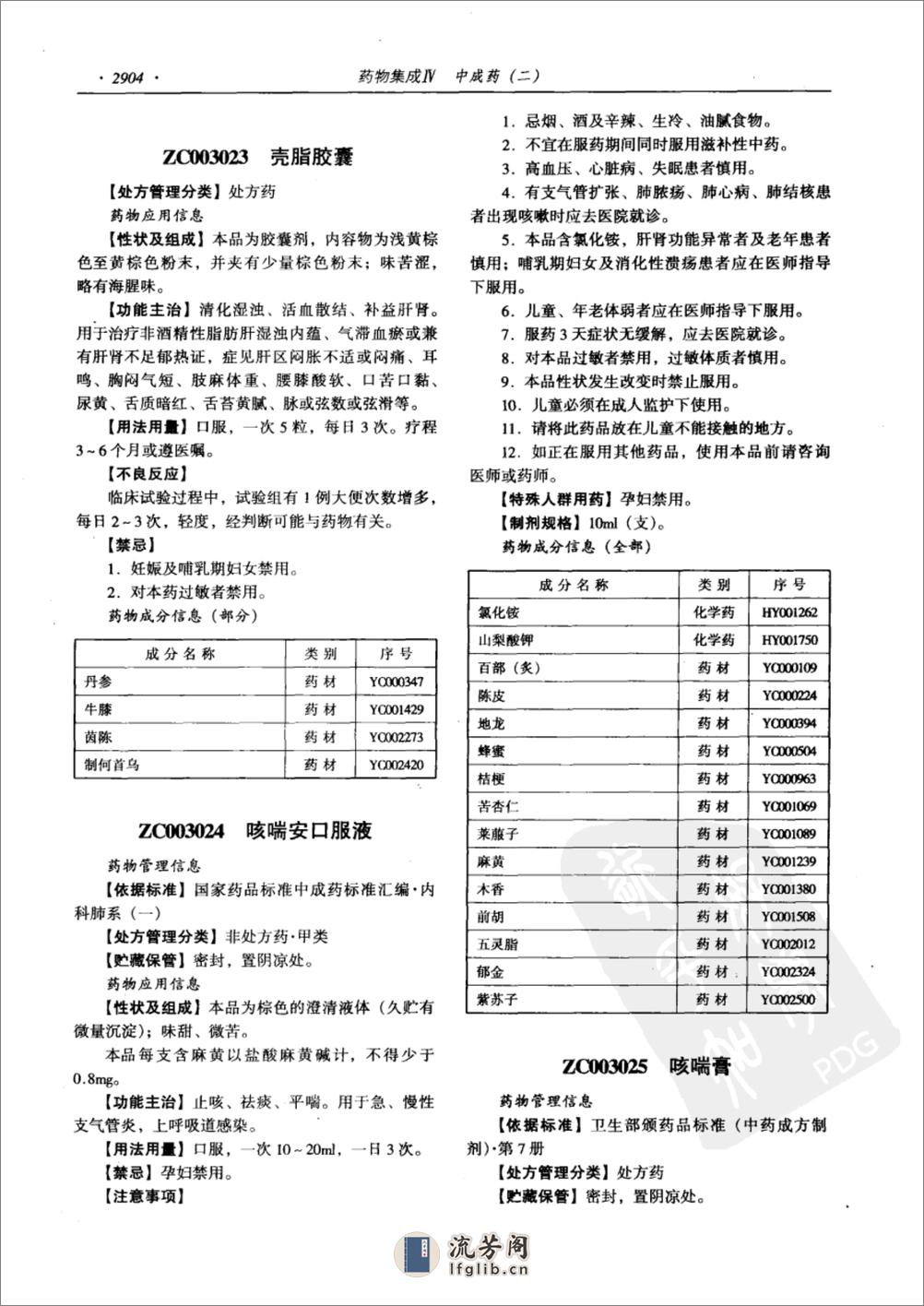 药物集成【IV】中成药（二）梁安鹏.李玉龙 - 第16页预览图