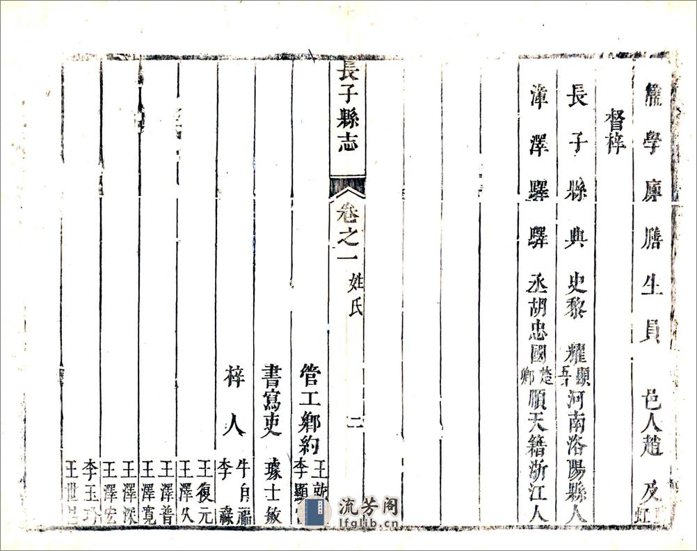 长子县志（康熙） - 第20页预览图