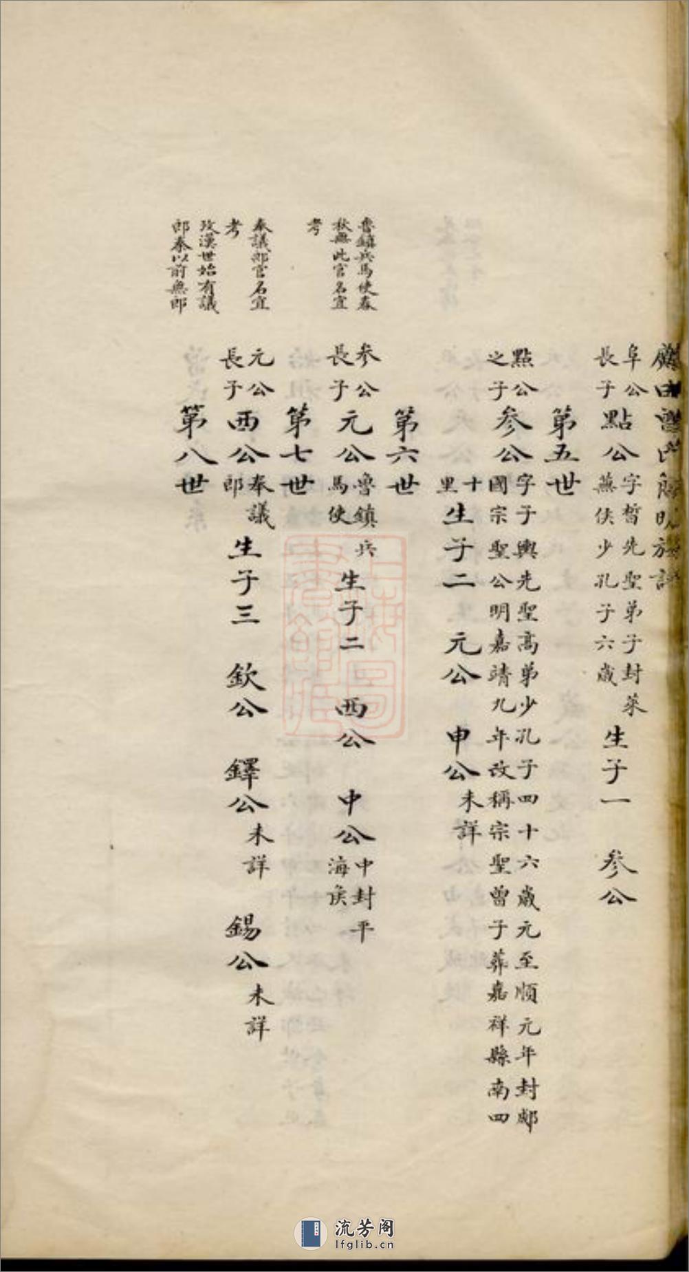 邝田曾氏简明族谱：一卷：[长宁] - 第17页预览图