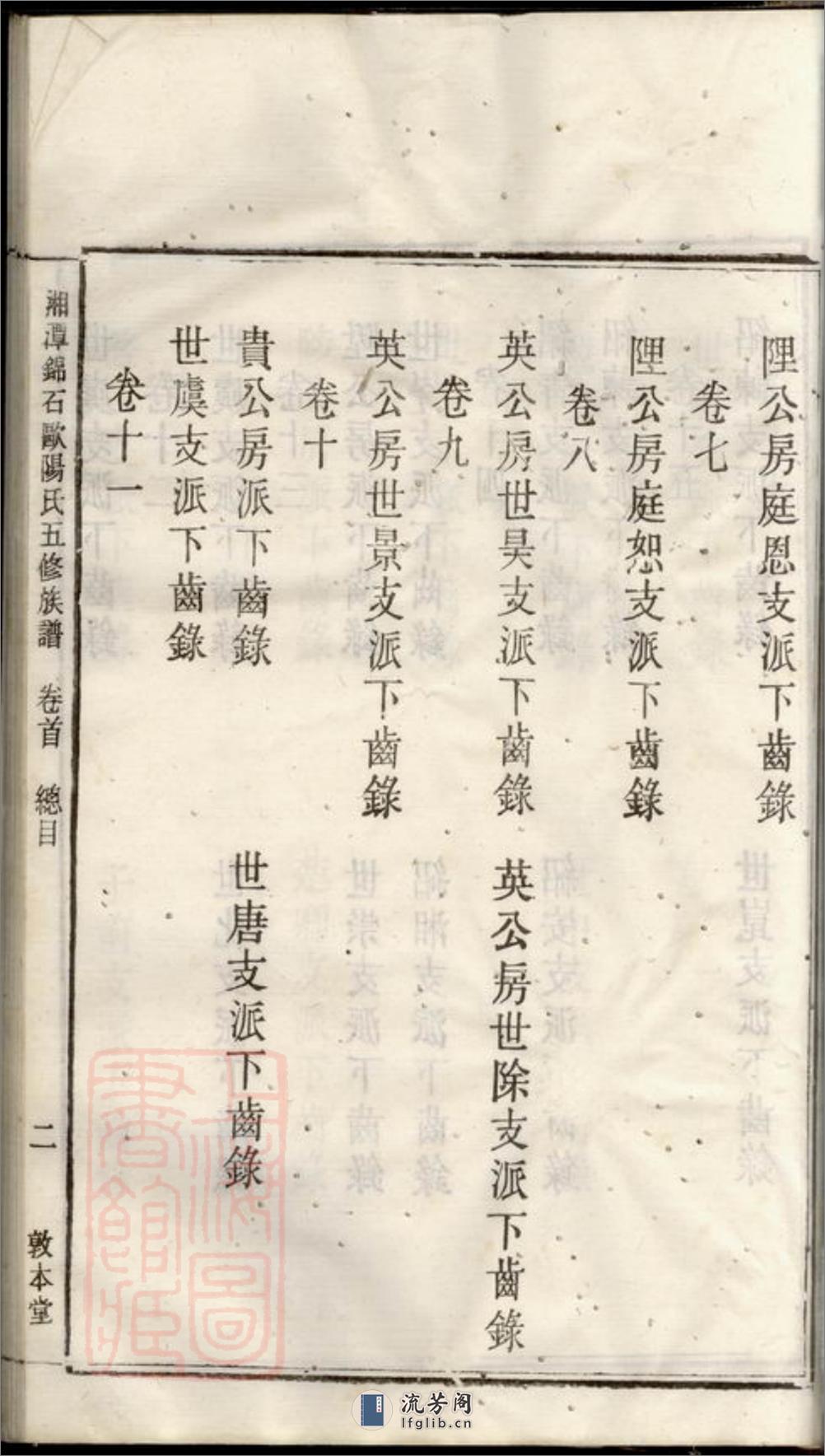 湘潭锦石欧阳氏五修族谱：三十卷，首一卷 - 第15页预览图
