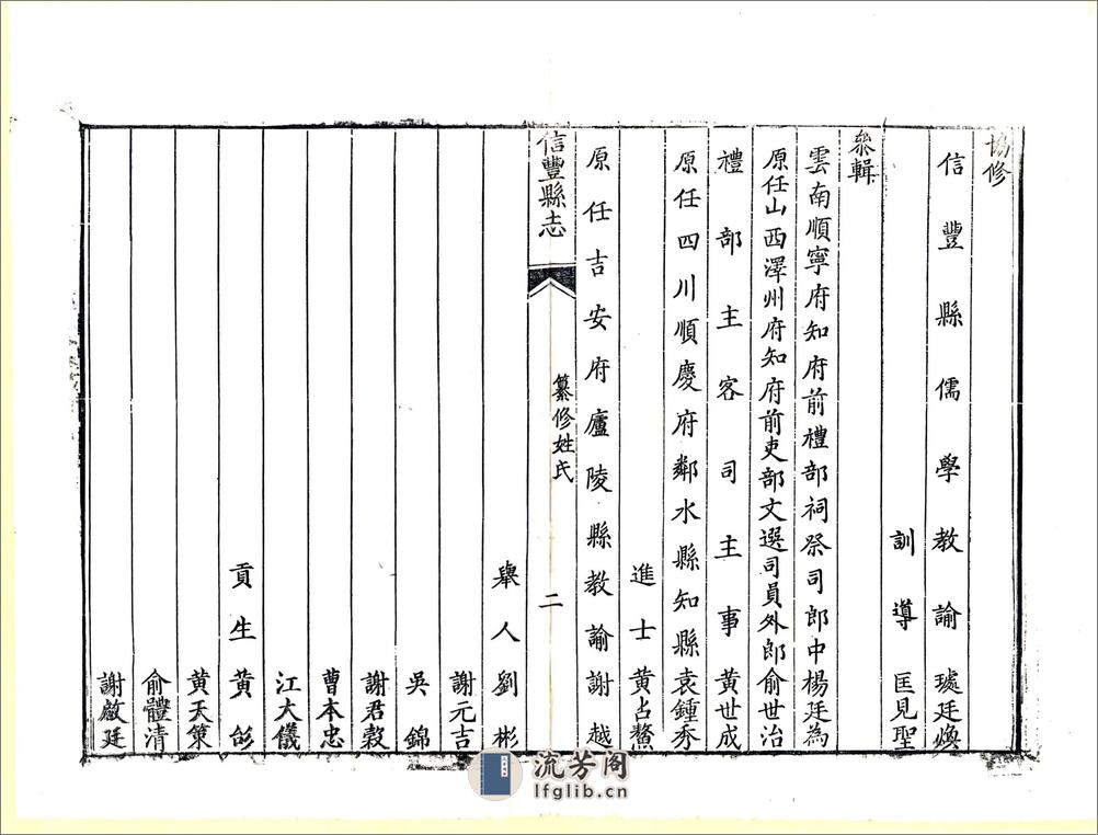 信丰县志（乾隆） - 第7页预览图