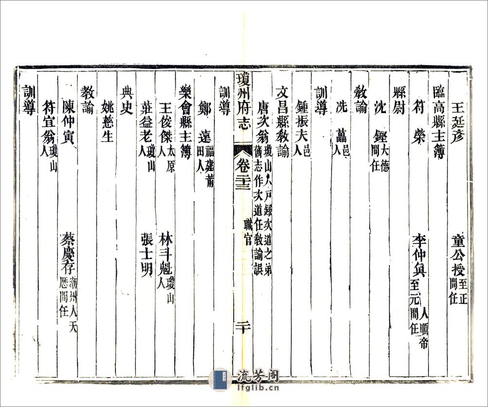 琼州府志（道光光绪刻本）卷23-44 - 第20页预览图