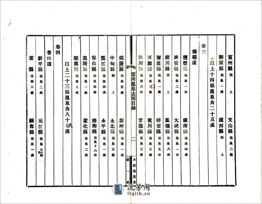 云南温泉志补（民国） - 第6页预览图