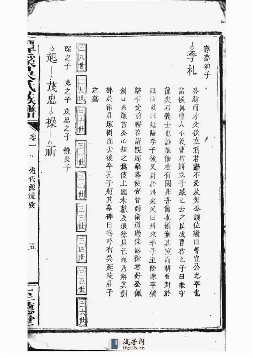 潭溪吴氏族谱：[南丰] - 第14页预览图