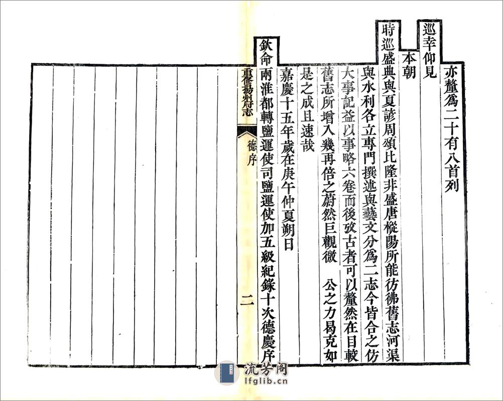 重修扬州府志（嘉庆） - 第10页预览图