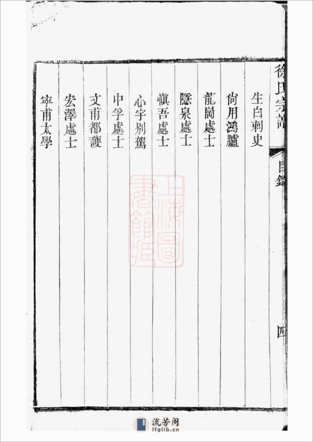 新河徐氏宗谱：十卷：[武进] - 第12页预览图