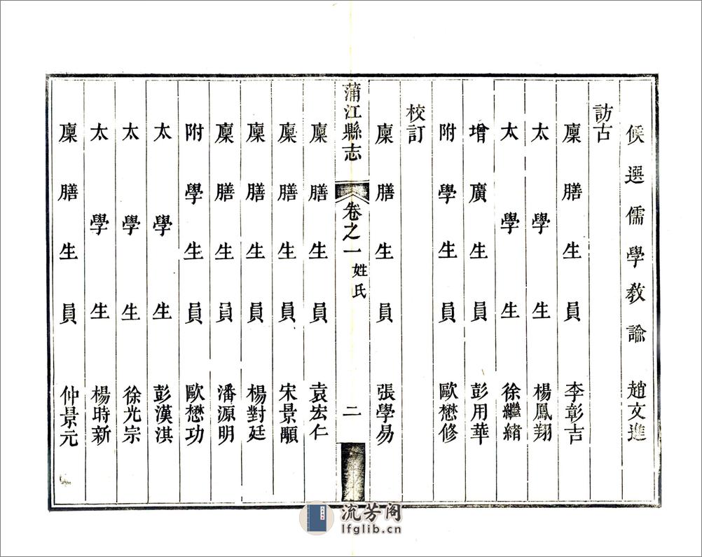 蒲江县志（乾隆） - 第13页预览图