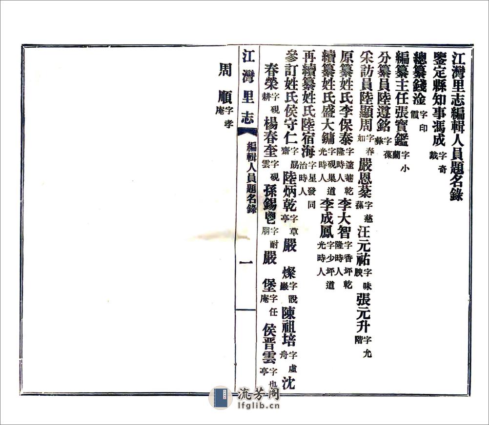 江湾里志（民国） - 第14页预览图