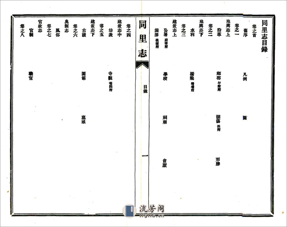 同里志（嘉庆民国铅印本） - 第10页预览图