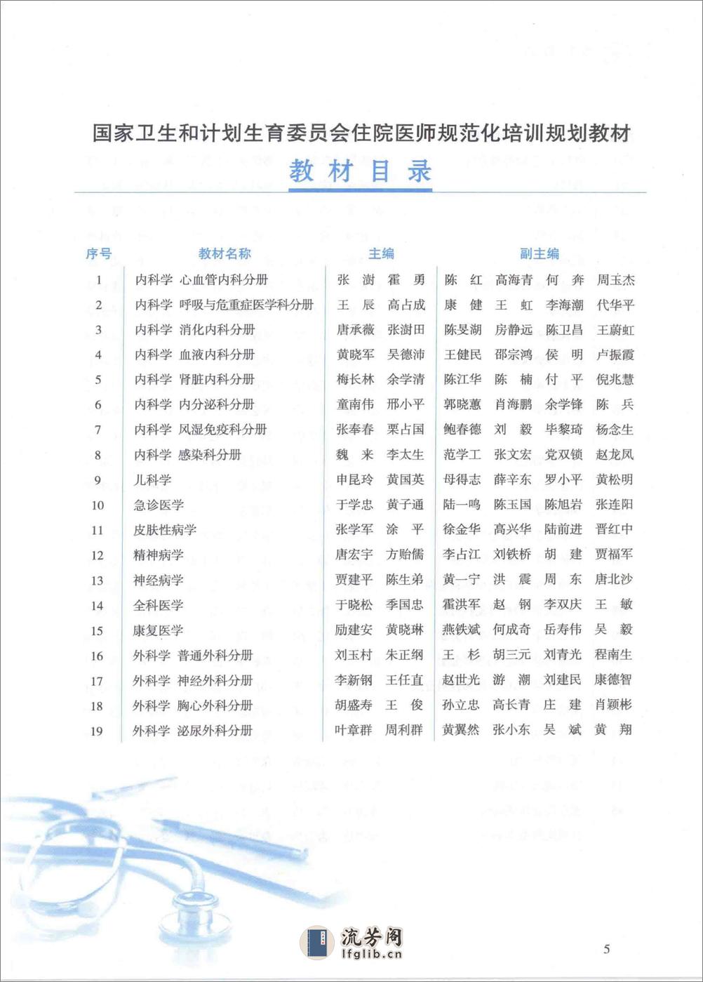 内科学 风湿免疫科分册 - 第5页预览图