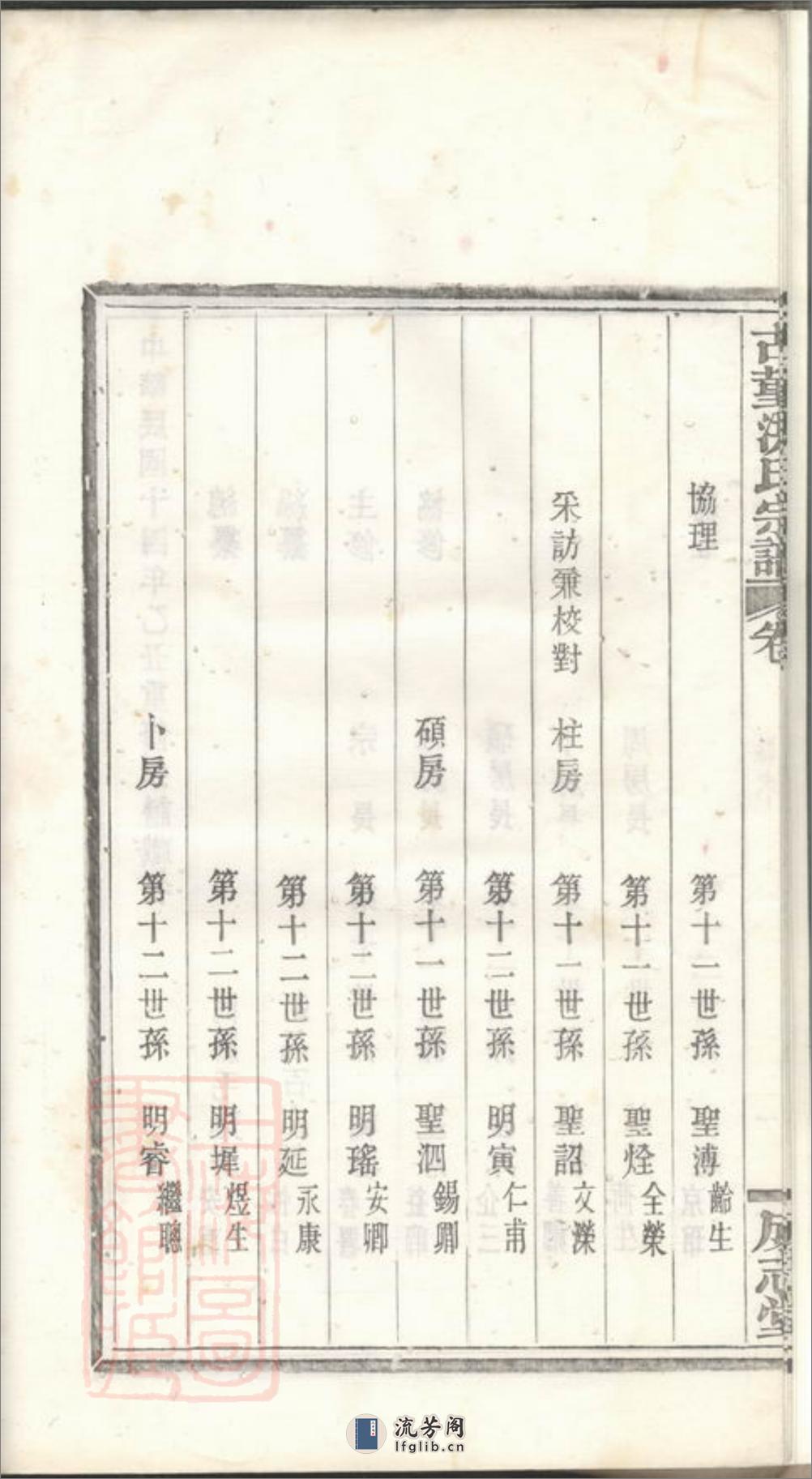 古堇洪氏宗谱：九卷，首一卷，末一卷：[鄞县] - 第10页预览图