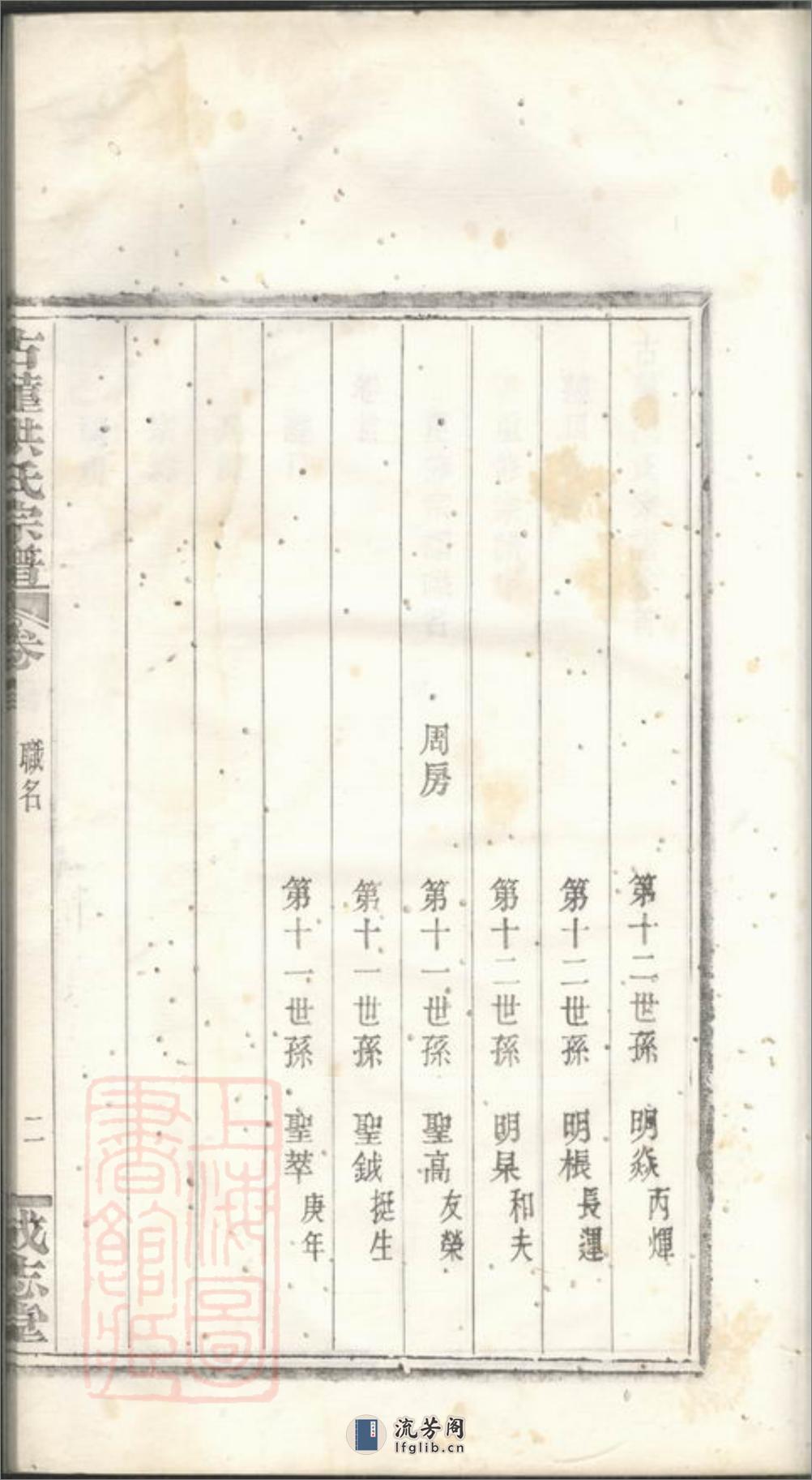 古堇洪氏宗谱：九卷，首一卷，末一卷：[鄞县] - 第11页预览图