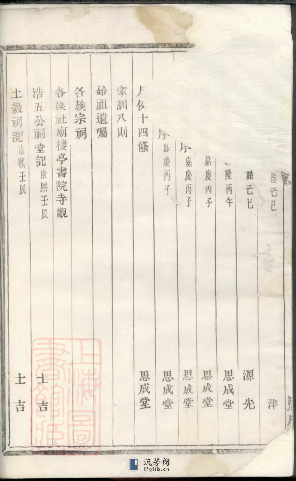 暨阳花亭周氏宗谱：三十卷 - 第3页预览图