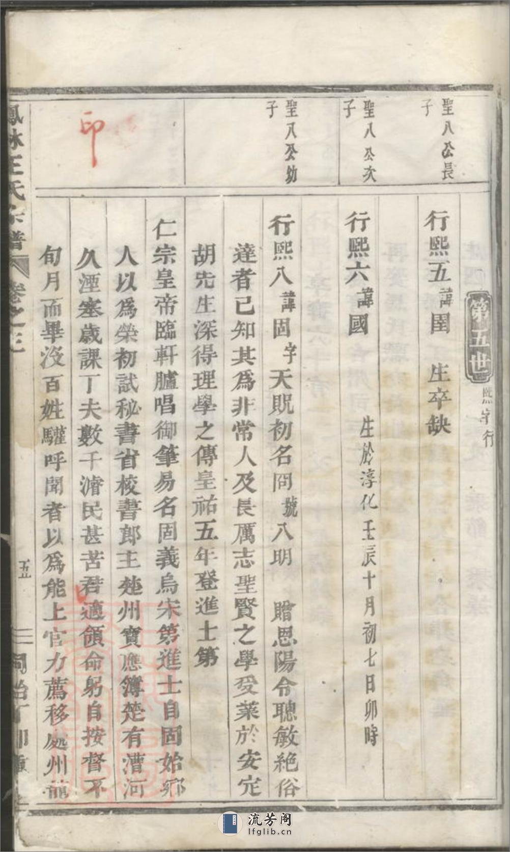 凤林王氏宗谱：[义乌] - 第11页预览图