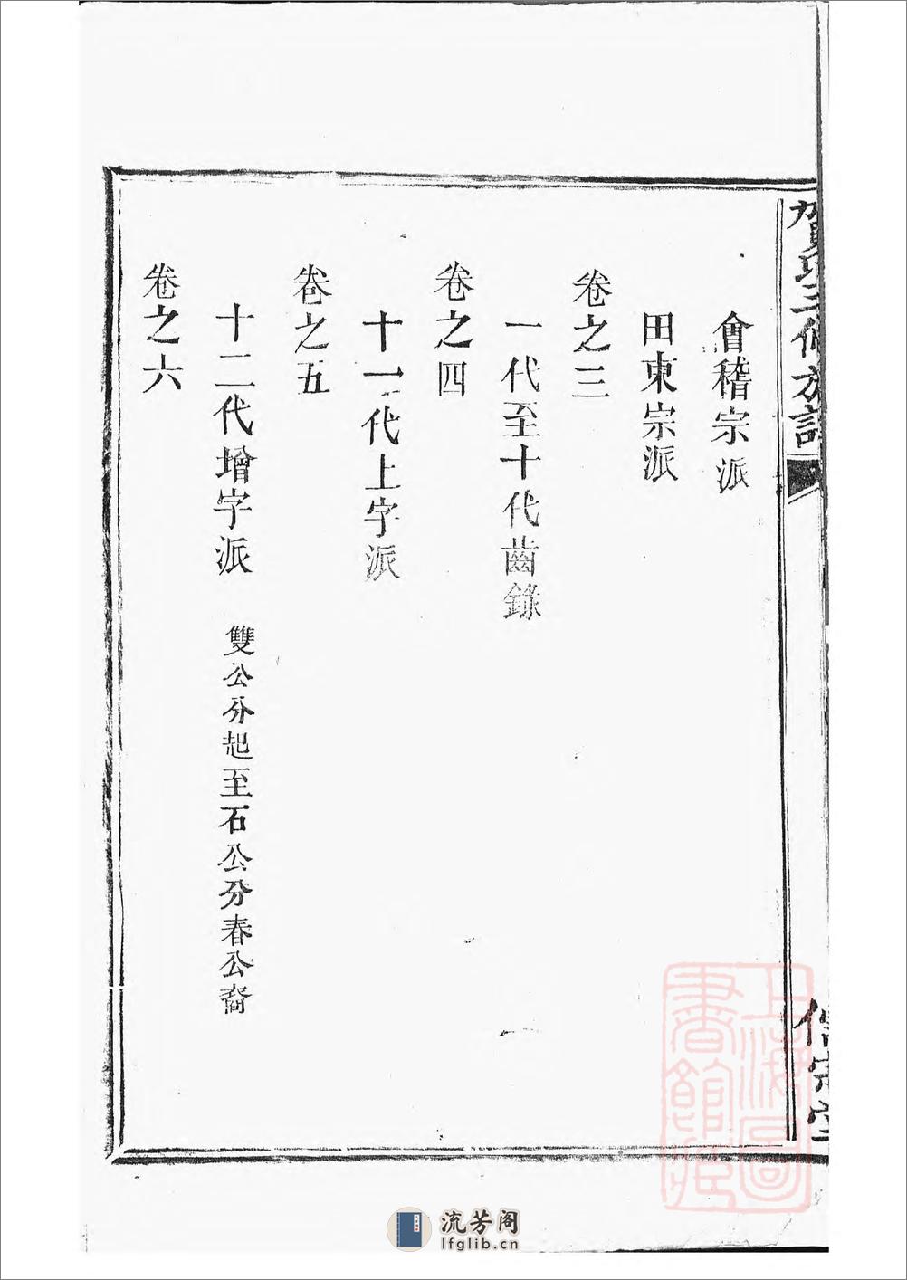 罗田贺氏三修族谱：十七卷，首一卷：[醴陵] - 第8页预览图