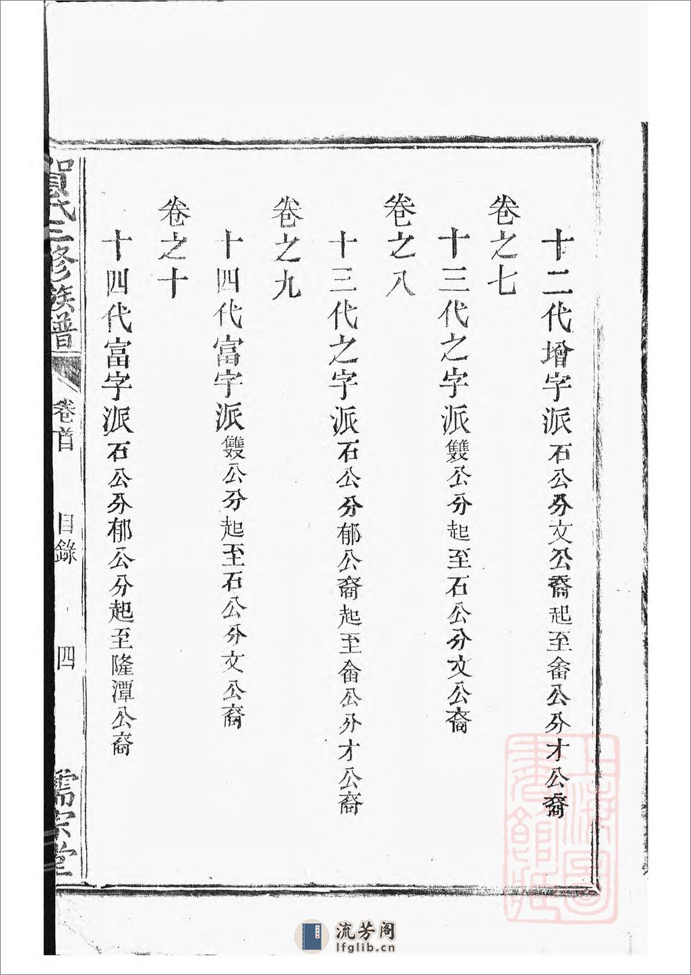 罗田贺氏三修族谱：十七卷，首一卷：[醴陵] - 第9页预览图